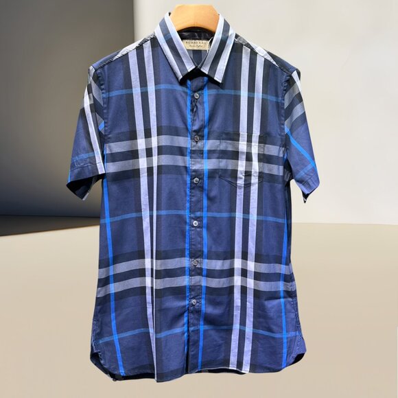 Burberry Plaid Short-Sleeve Shirt